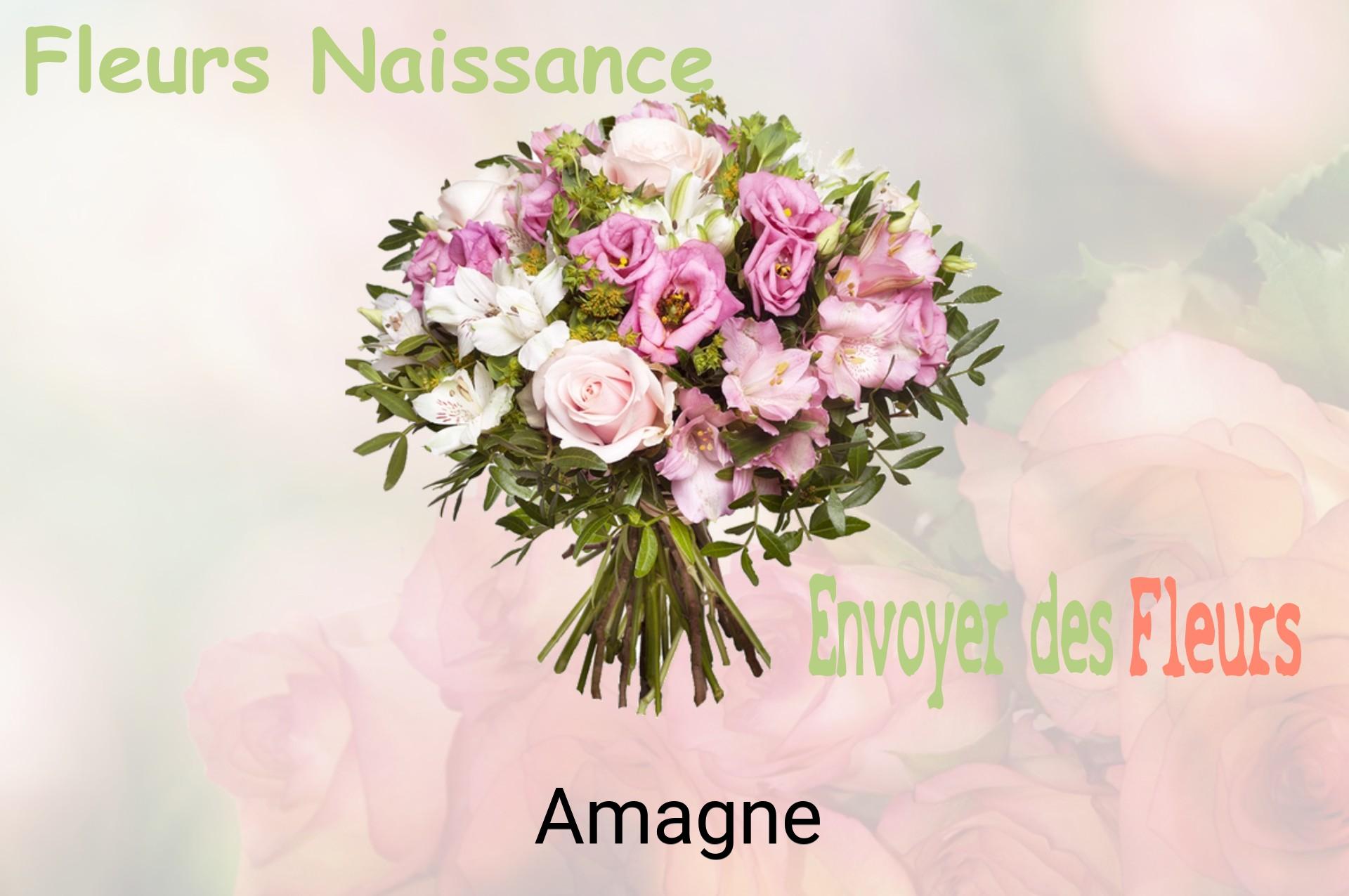 Bouquet de fleurs de naissance livré à Amagne